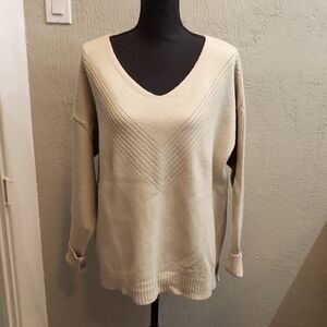 Coco + Carmen Long Sleeve V Neck Knit Warm Sweater